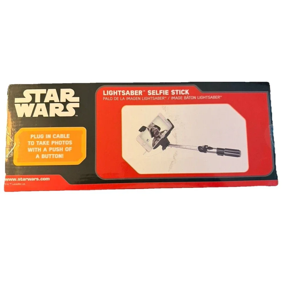 Star Wars Lightsaber Selfie Stick Adjustable Phone Camera Mount New